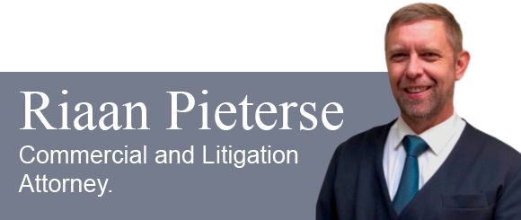 Riaan Pieterse, Commercial and Litigation Attorney